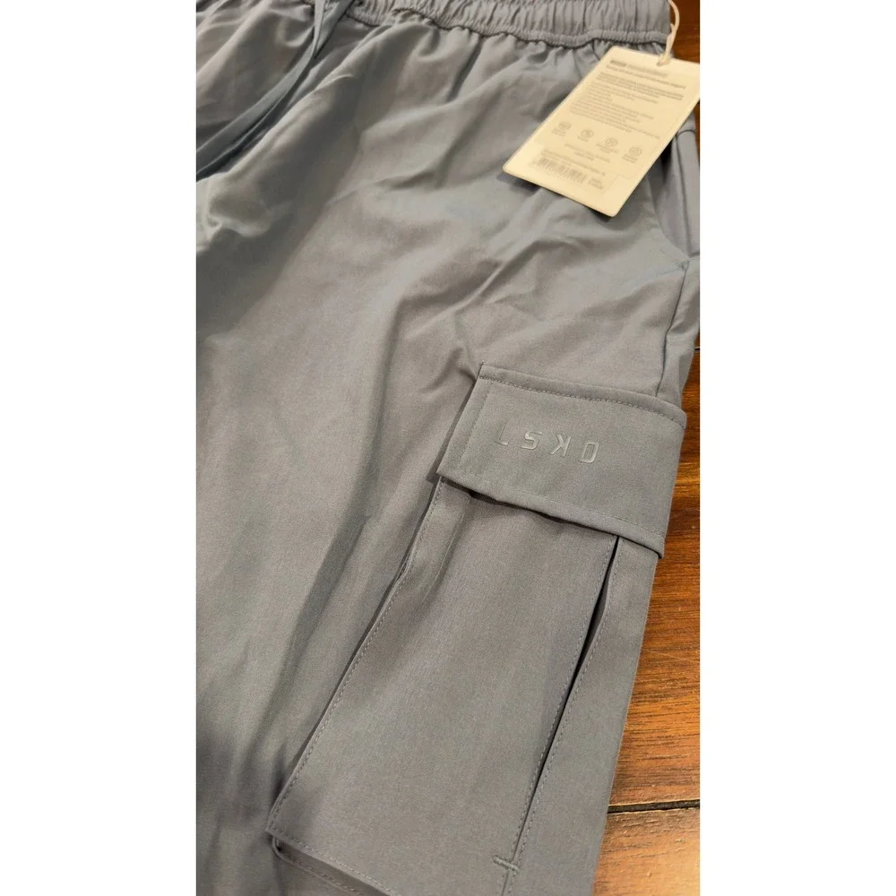 LSKD Energy Stretch Performance Cargo Joggers Storm Blue XL MAPT0002T New